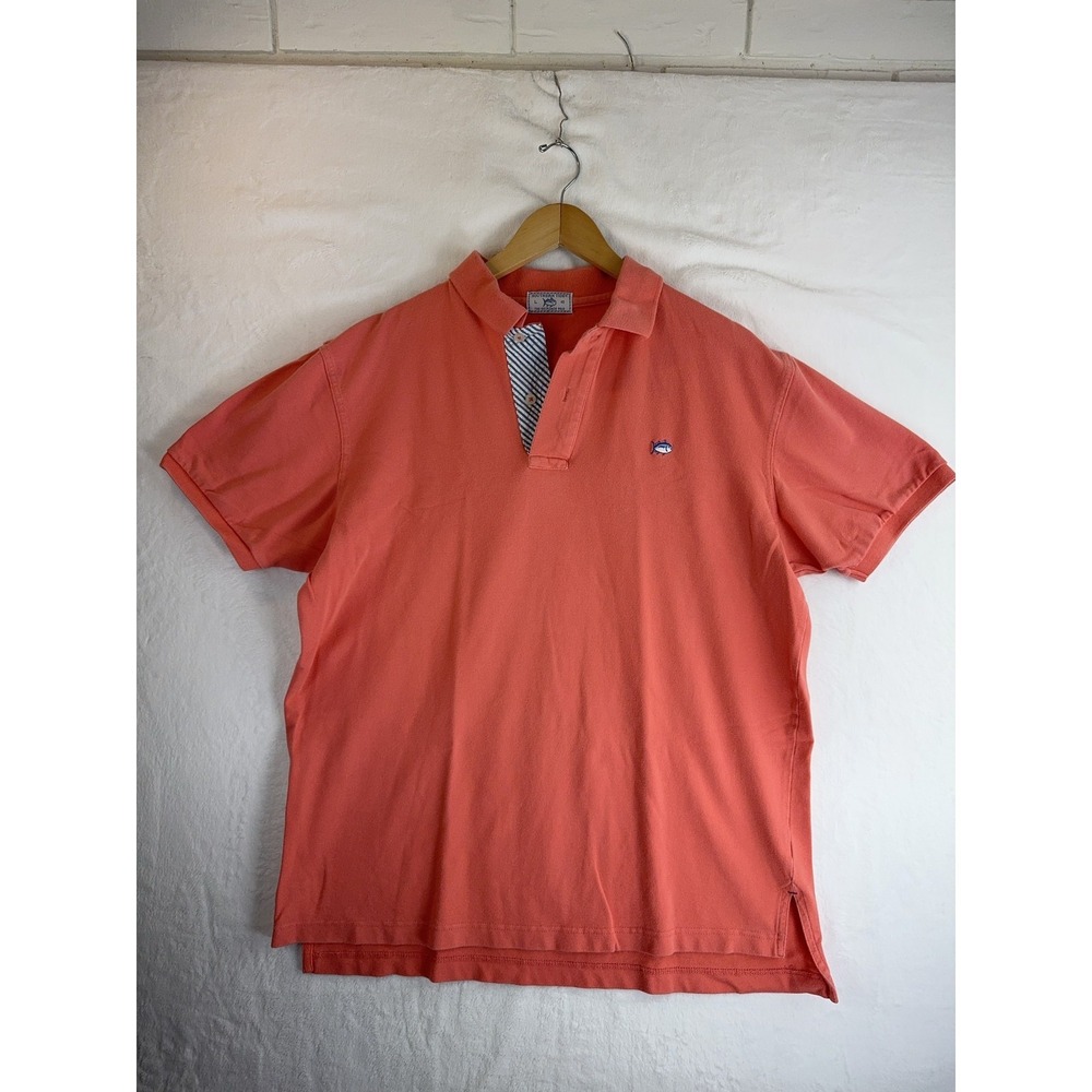 Southern Tide Polo Shirt Mens Large Skipjack Pique Classic Casual Cotton Blend